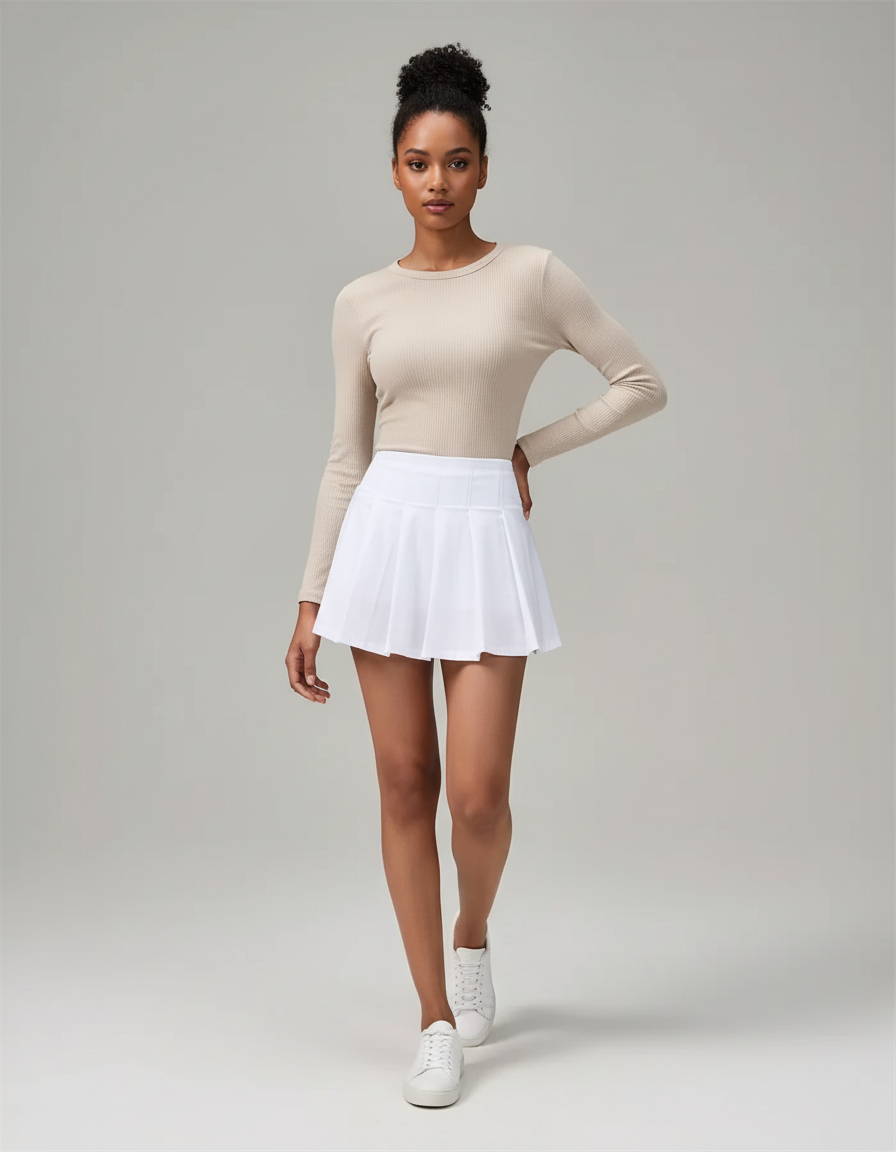 Jupe Ecoliere Blanche