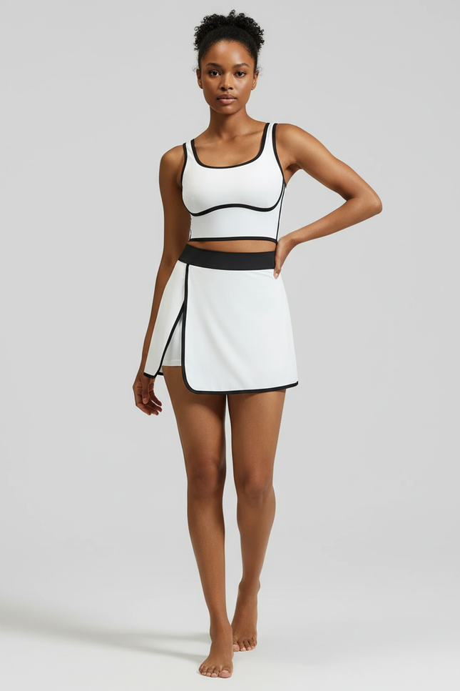 Jupe Blanche Skort Décontractée