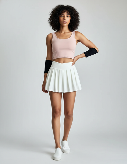 Jupe Blanche Plissée Sport