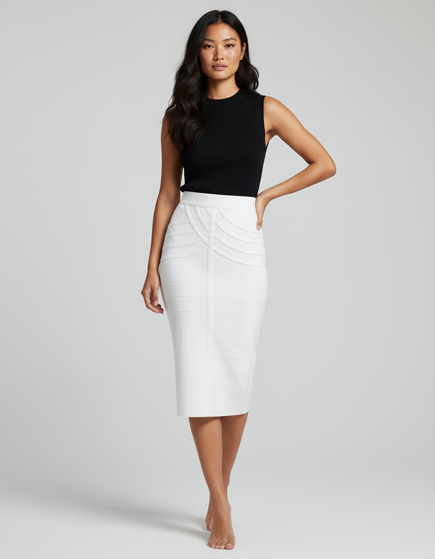 Jupe Blanche Moulante