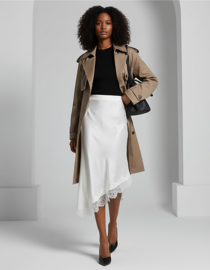 Jupe Blanche En Hiver