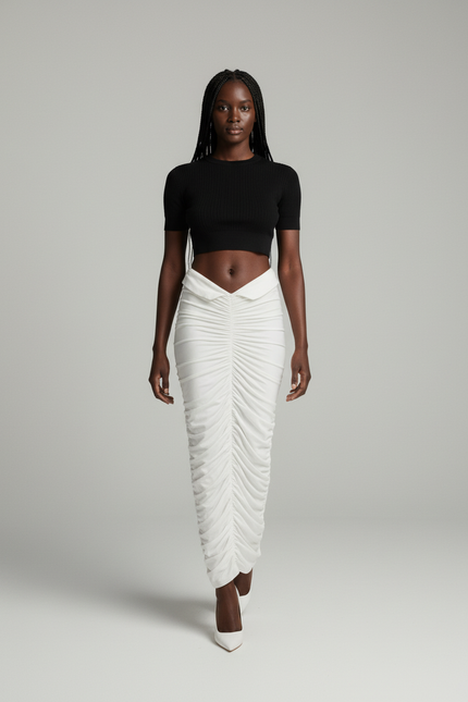 Jupe Blanche Taille Basse