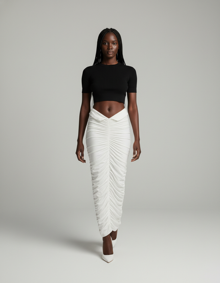 Jupe Blanche Taille Basse