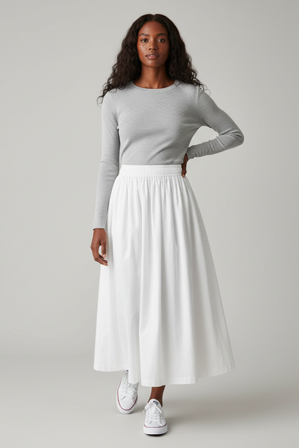 Jupe Chino Blanche