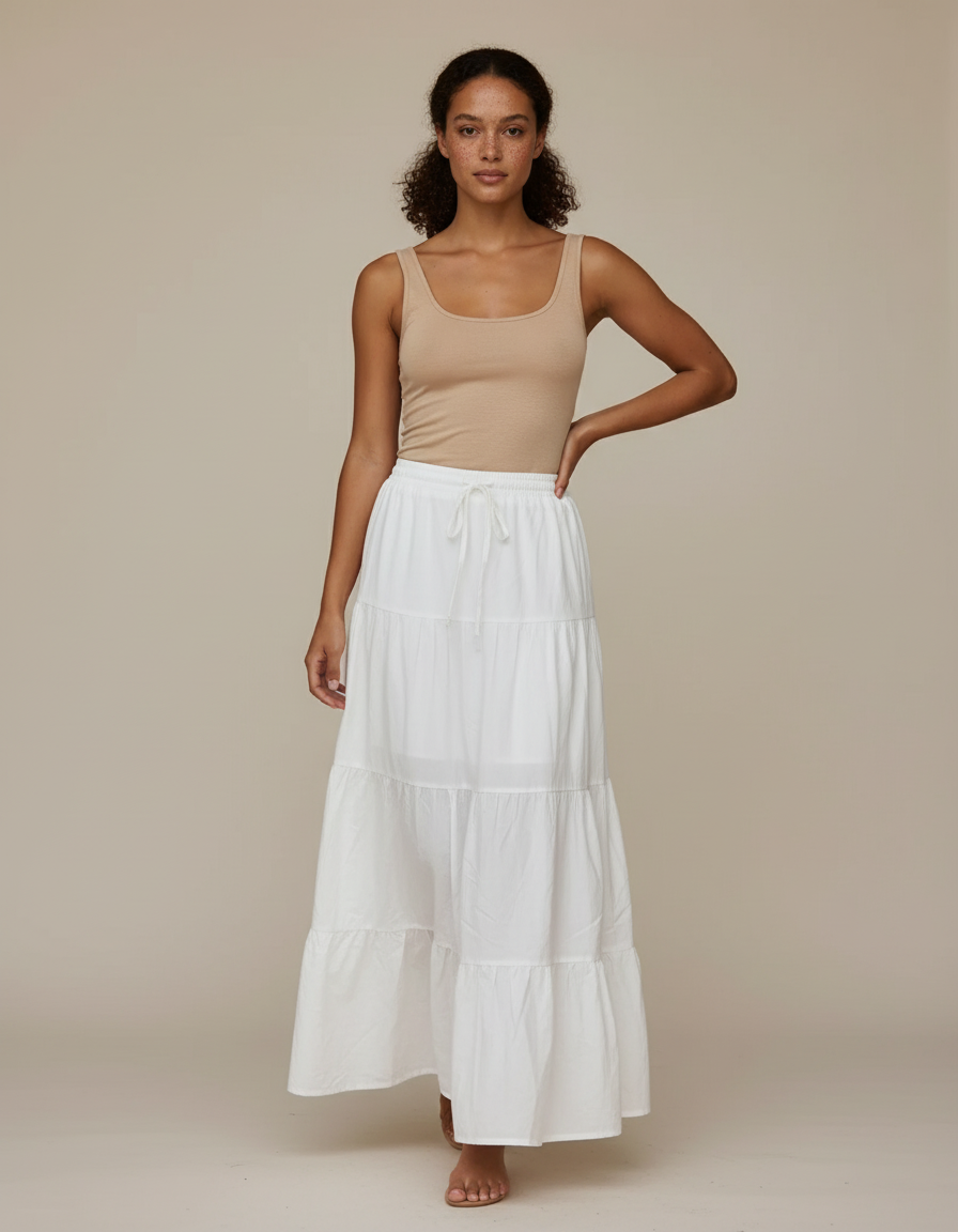 Jupe Grossesse Blanche