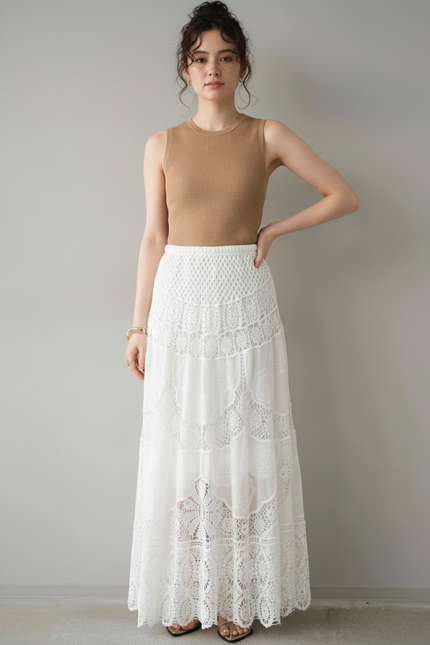 Jupe Longue Bohème Blanche