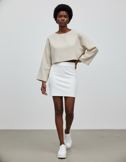 Jupe Stretch Blanche