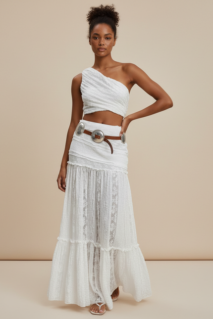 Jupe Blanche Longue Dentelle Bohème