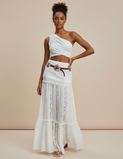 Jupe Blanche Longue Dentelle Bohème