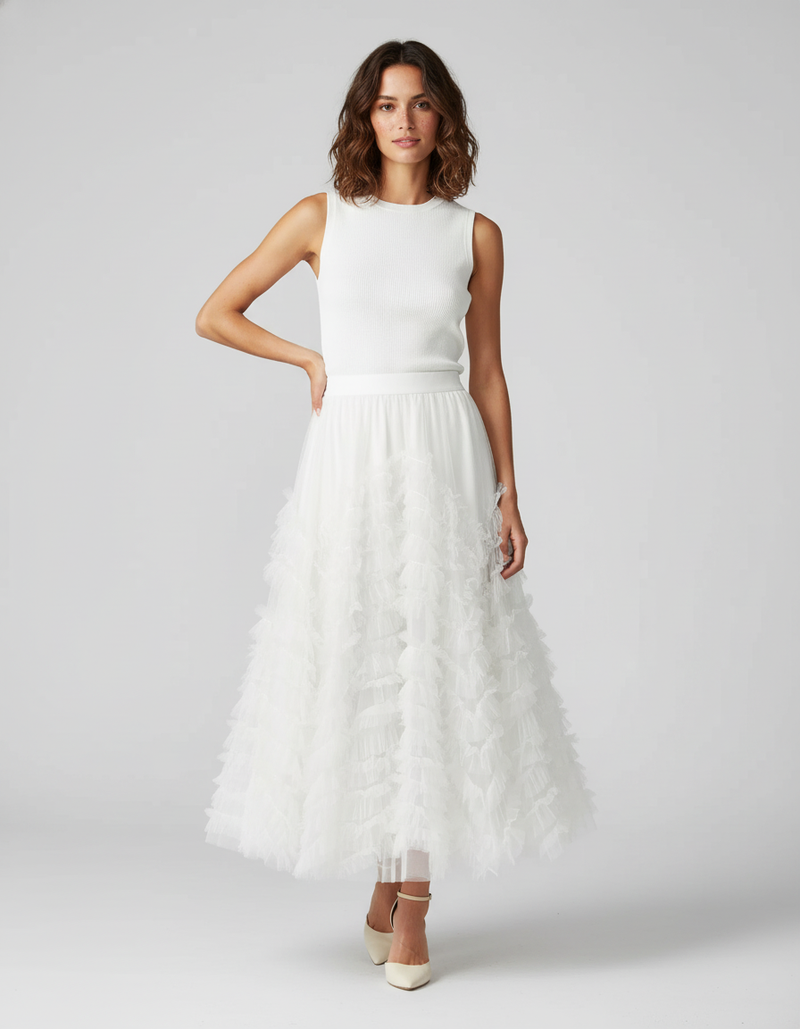 Jupe Blanche Ceremonie