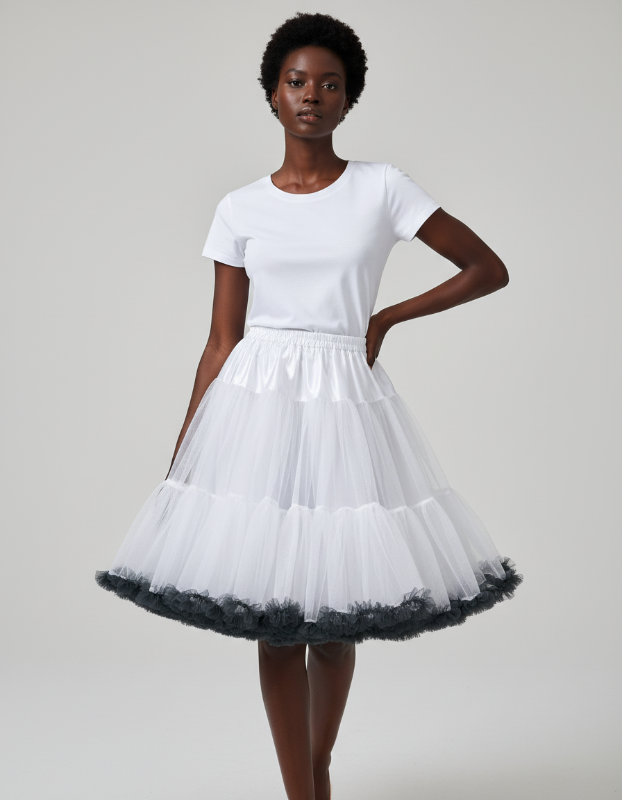 Jupe Blanche Longueur Genoux