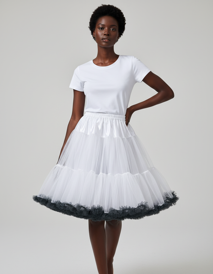 Jupe Blanche Longueur Genoux