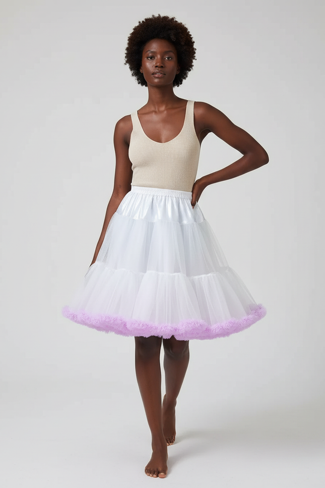 Jupe Transparente Blanche