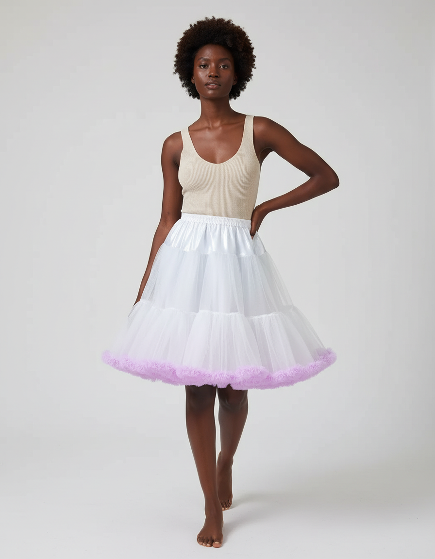 Jupe Transparente Blanche
