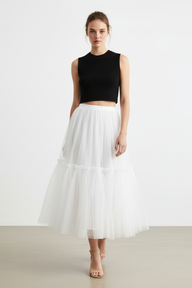 Jupe Blanche Elastique