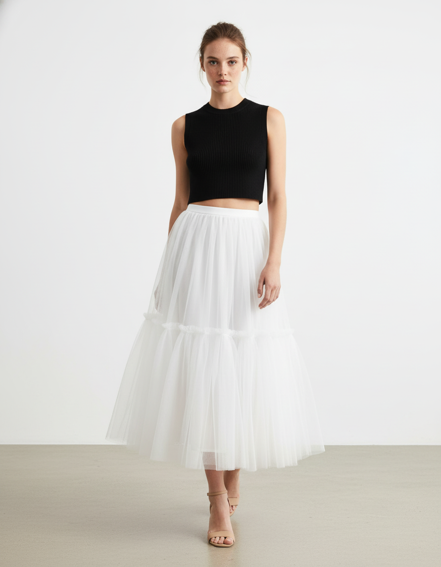 Jupe Blanche Elastique