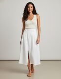 Jupe Blanche En Lin