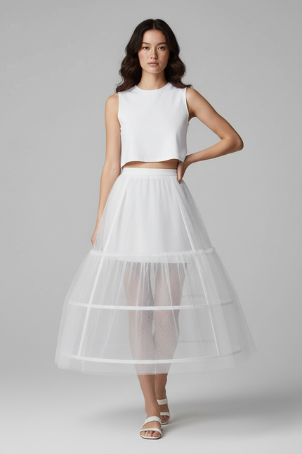 Jupe Blanche Crinoline Chic