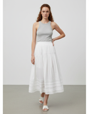 Jupe Mi Longue Blanche