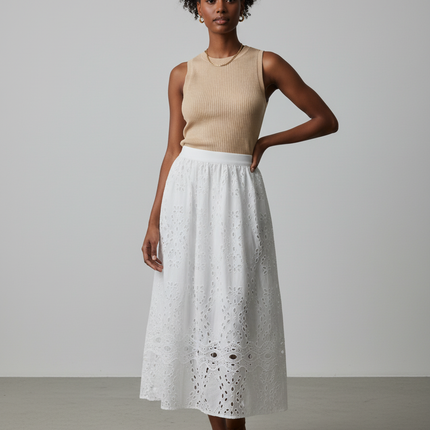 Collection image for: Jupe Blanche Dentelle