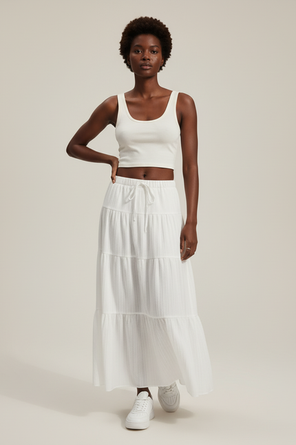 Jupe Paysanne Blanche