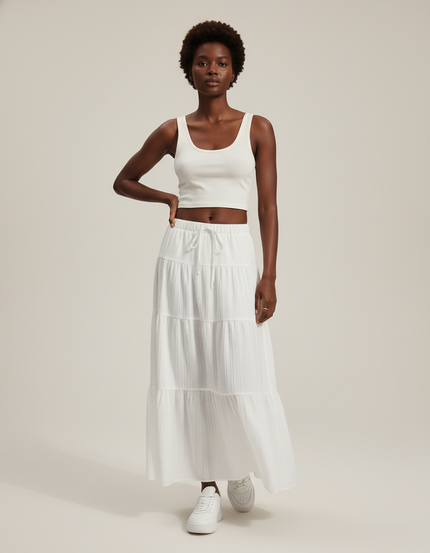 Jupe Paysanne Blanche