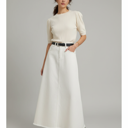 Collection image for: Jupe Blanche En Jean