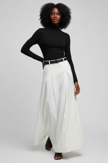 Jupe Blanche En Popeline