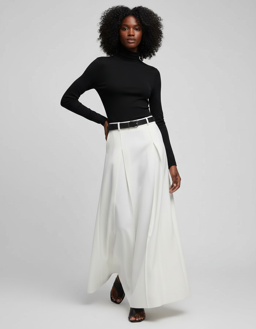 Jupe Blanche En Popeline