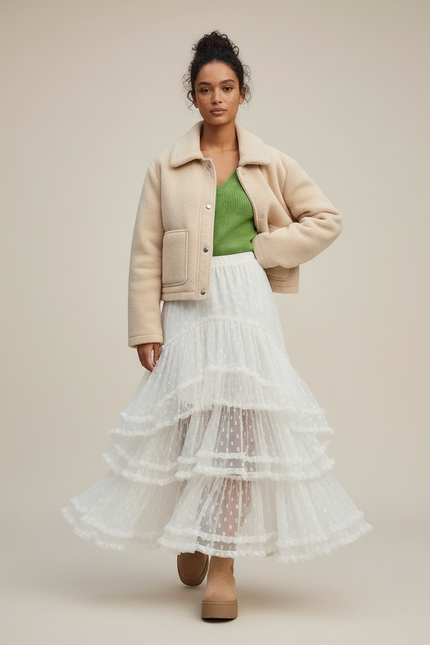 Jupe Longue Blanche Fille