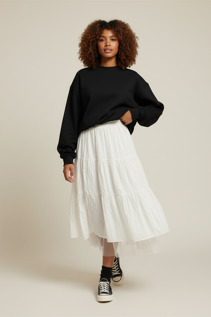 Jupe Popeline Blanche