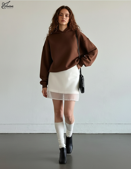 Jupe Mousseline De Soie Blanche