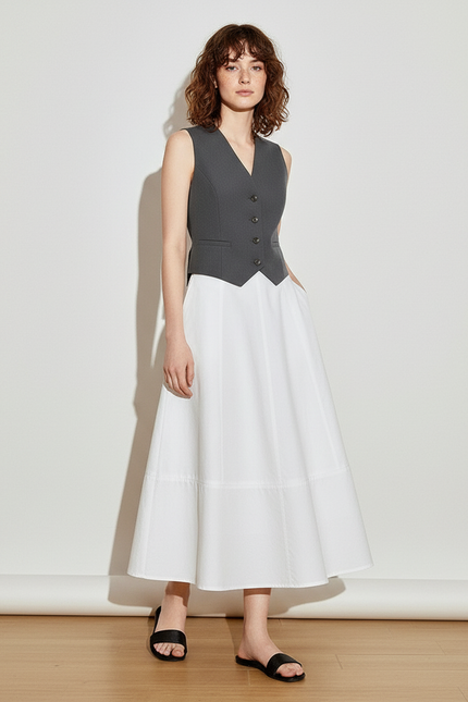 Jupe Blanche Trapeze Femme