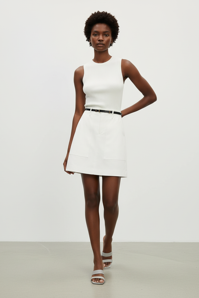 Jupe Blanche Trapèze