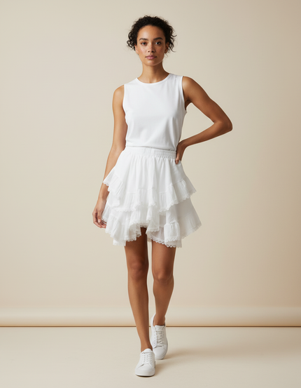 Jupe Froufrou Blanche