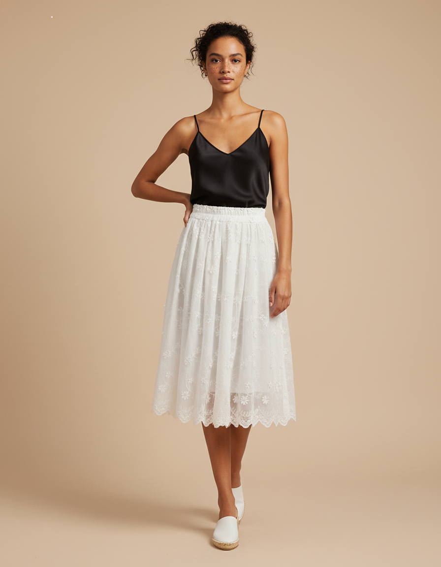 Jupe De Plage Blanche