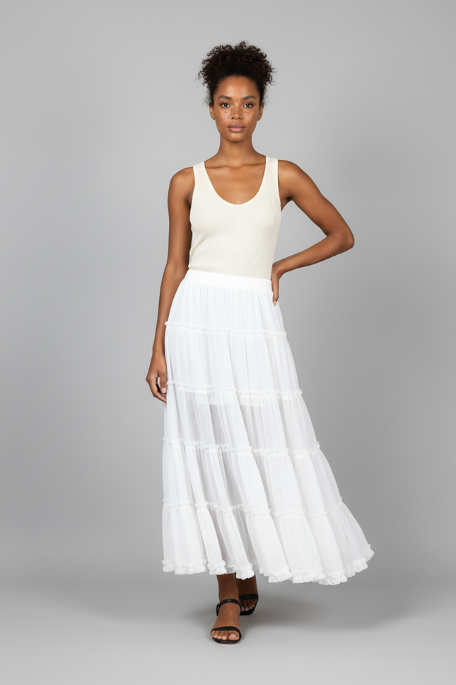 Jupes Longue Blanche