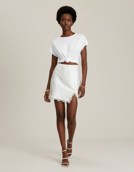 Jupe Blanche En Satin