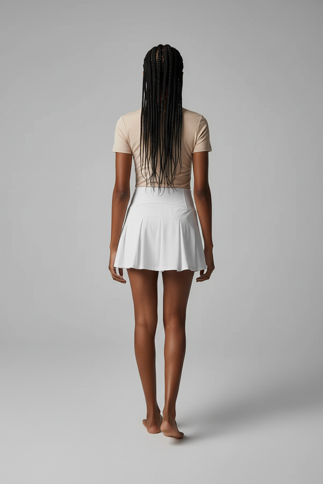 Jupe Short Blanche Fille