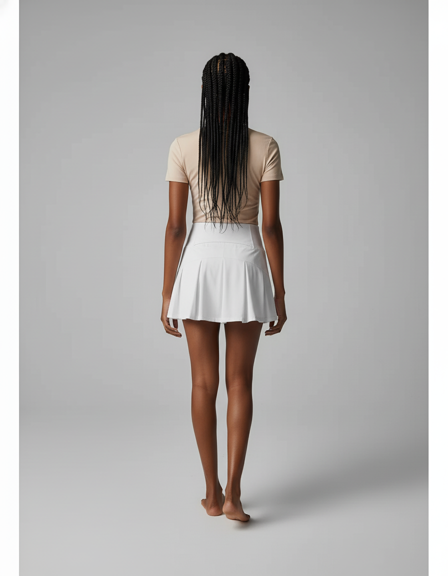 Jupe Short Blanche Fille