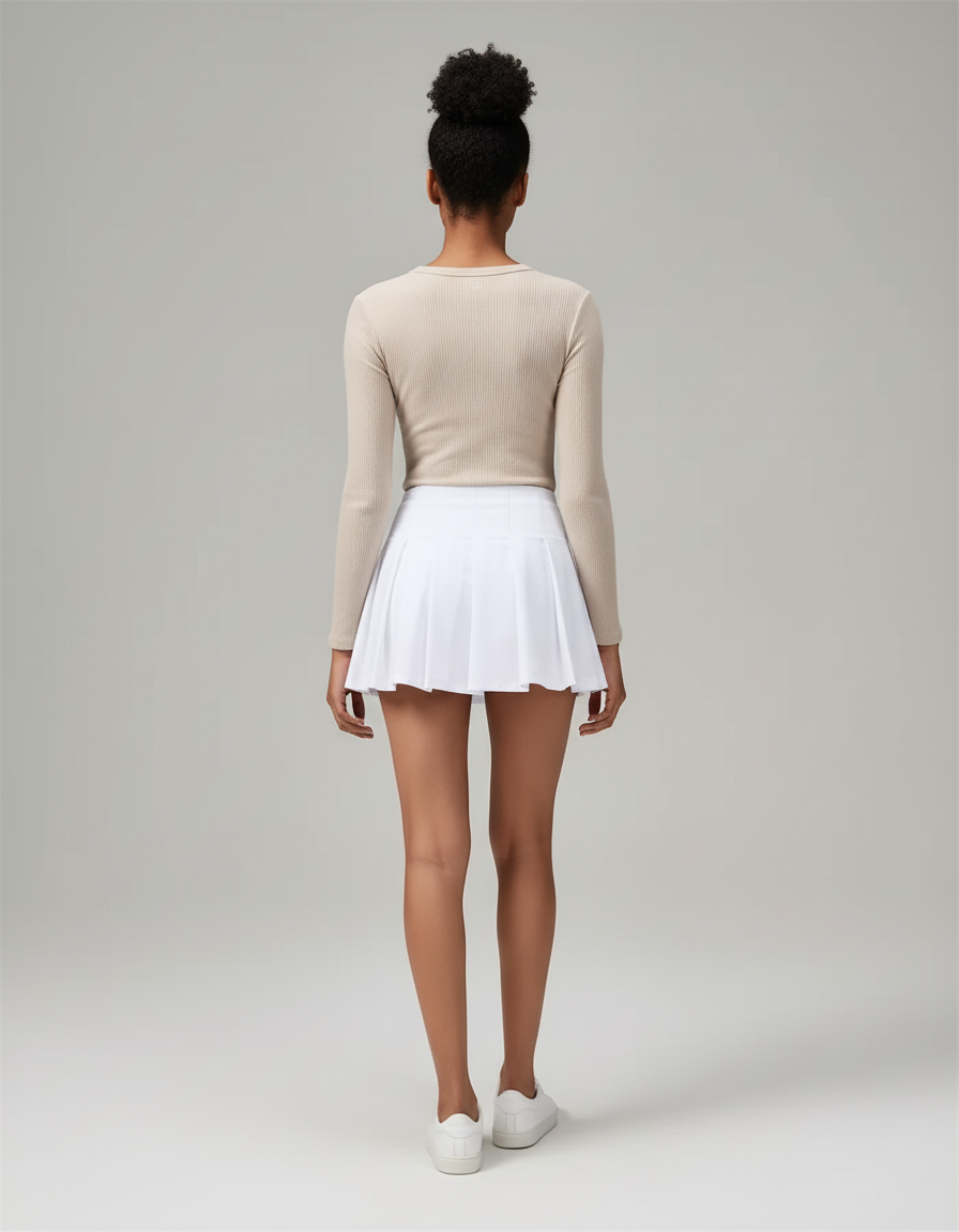 Jupe Ecoliere Blanche