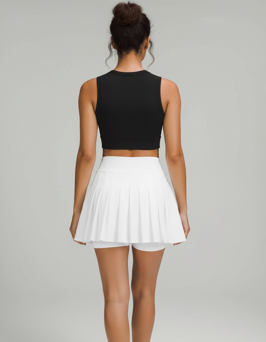 Jupe Plissée Soleil Blanche