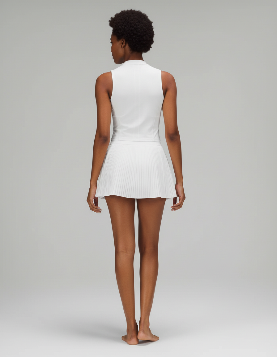 Jupe Blanche Plissée Chic