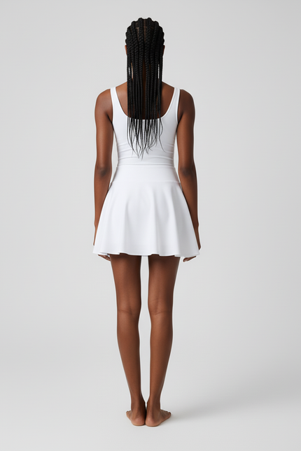 Jupe Blanche Évasée Fluide