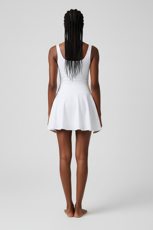 Jupe Blanche Évasée Fluide