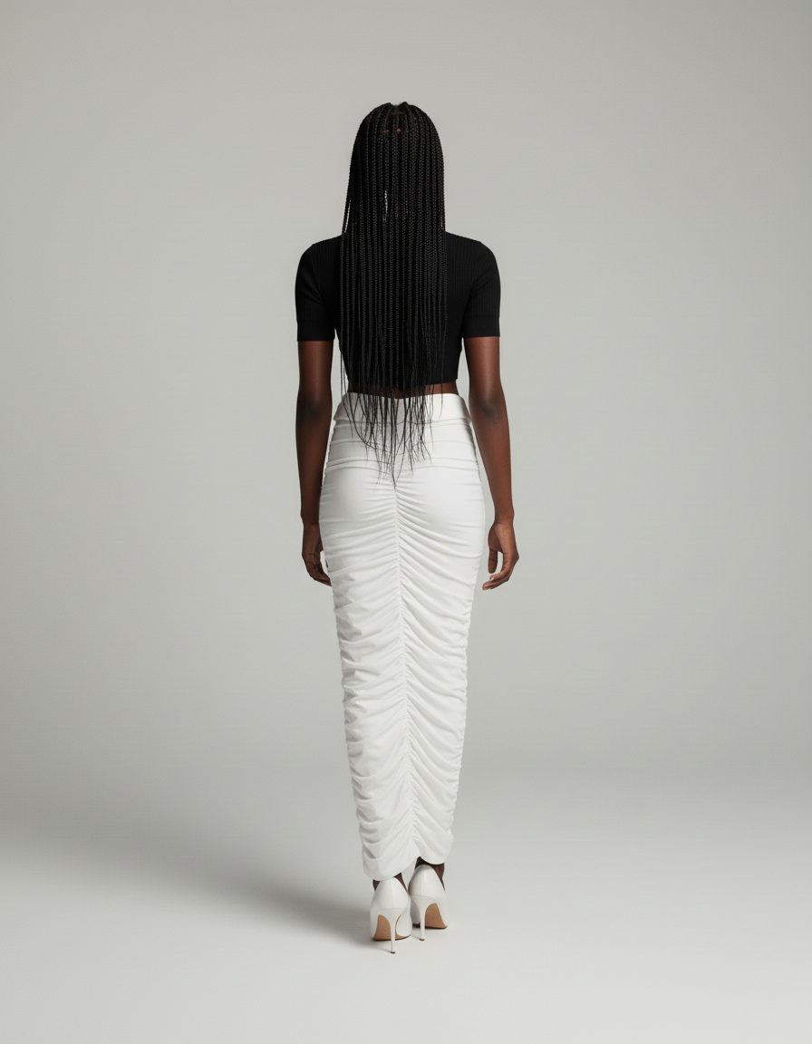 Jupe Blanche Taille Basse