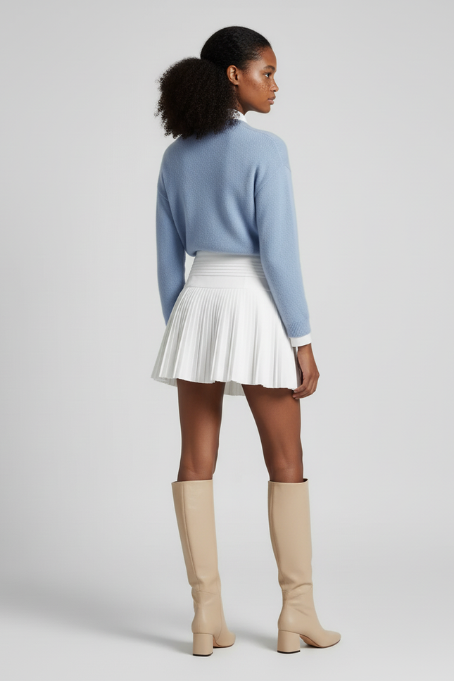 Jupe Plissée Blanche Mariage