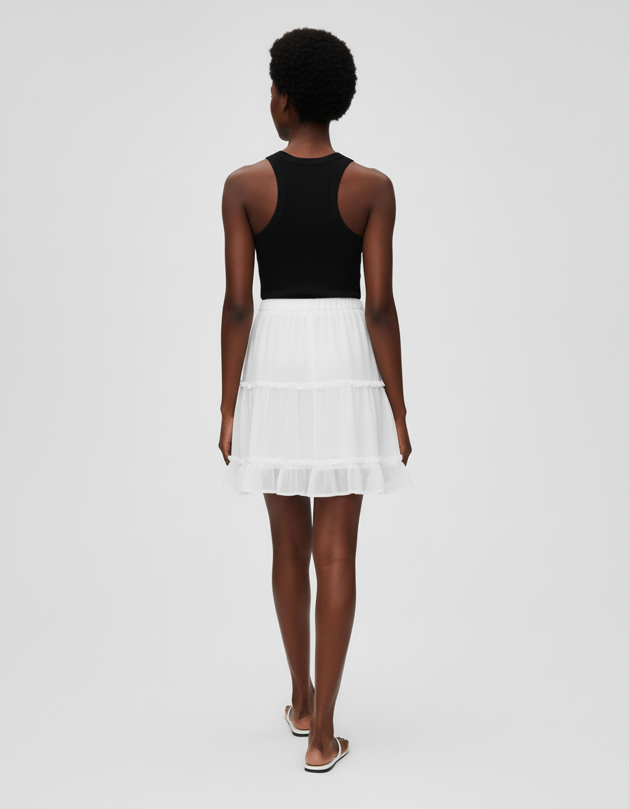 Jupe Blanche Voile