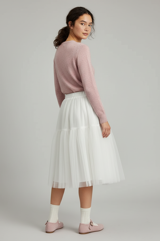 Jupe Ballon Longue Blanche