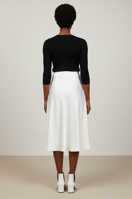 Jupe Patineuse Longue Blanche